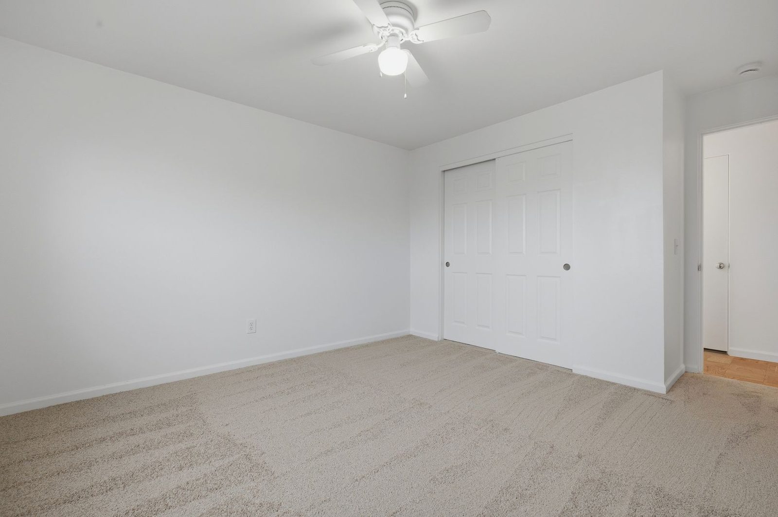 Bedroom closet and doorway